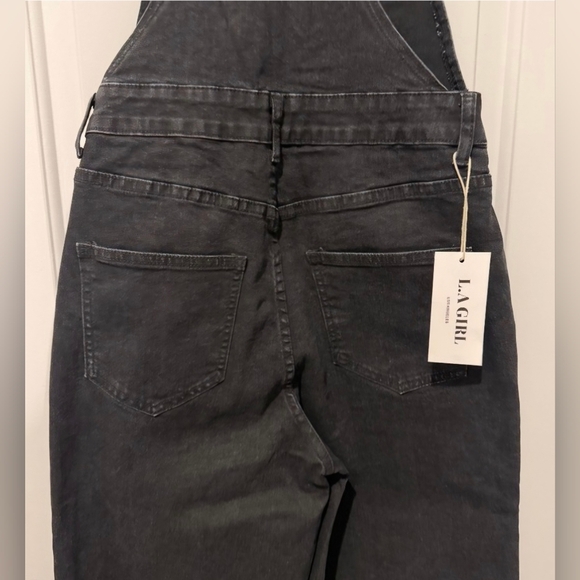 L.A Girl Los Angeles Black Denim Overalls - Women, (Multiple) NWT - Picture 2 of 4